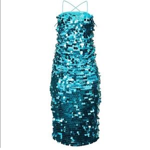 Sequin Maxi Dress in Blue